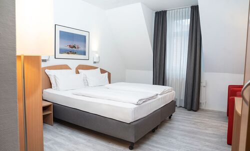 Schlafzimmer im Apartment